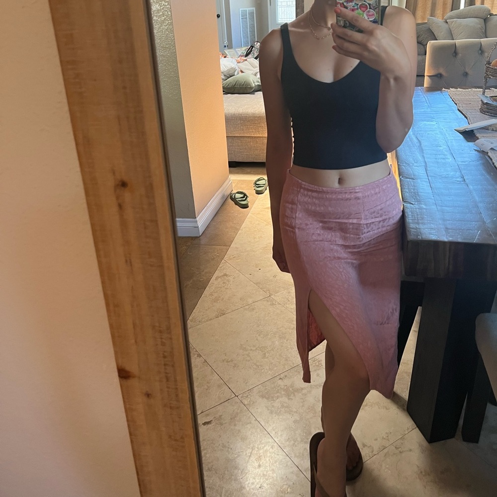 West of Melrose Pink Skirt